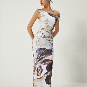 Off-Shoulder Floral Dress